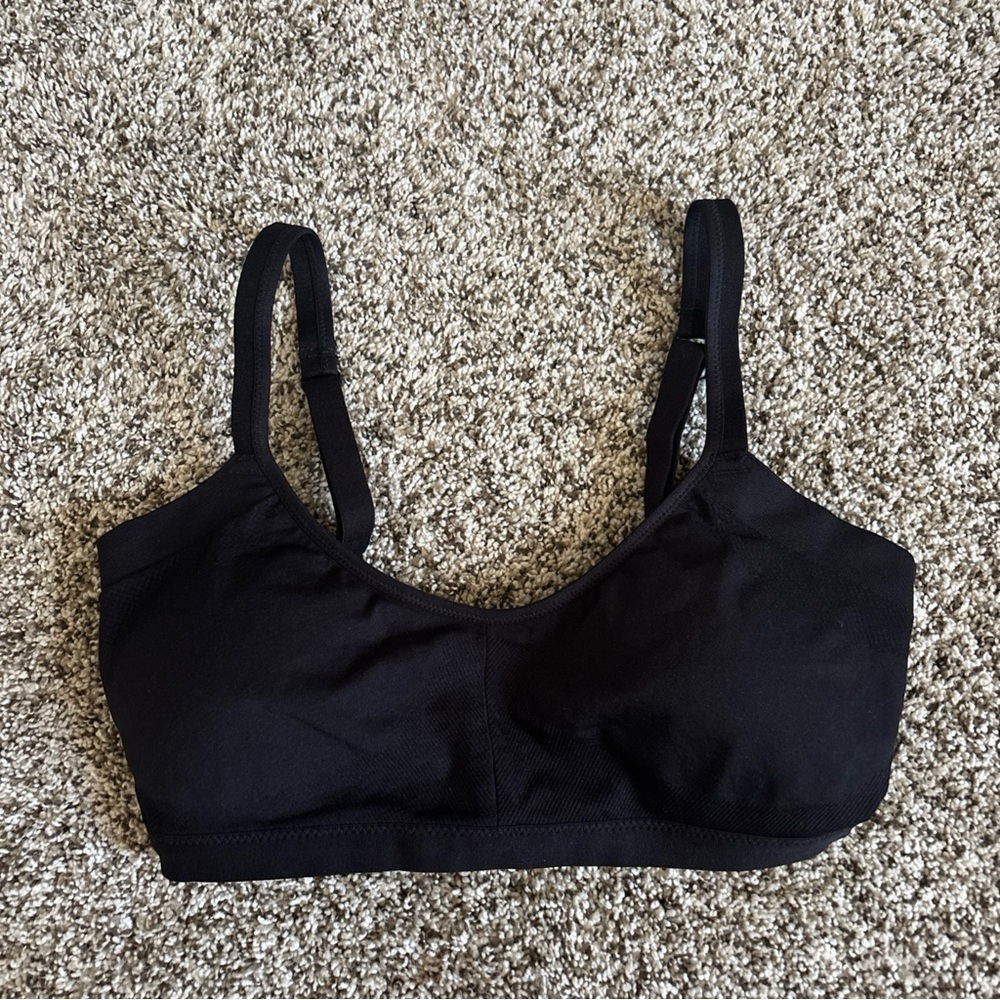 Felina Black Wireless Bra Bralette Sz S Stretch Adjustable Comfortable Everyday